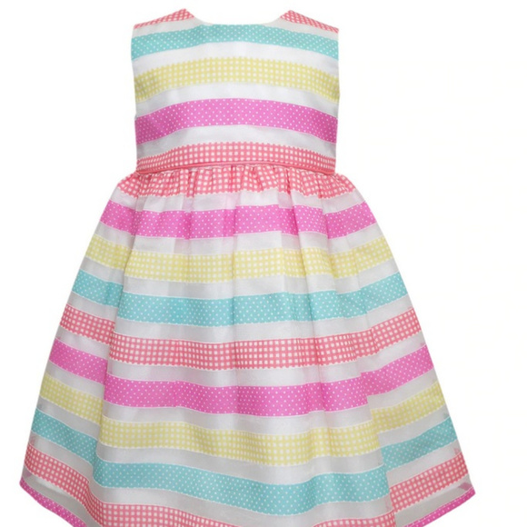 Toddler Girl Blueberi Boulevard Stripe Dress - Picture 1 of 4
